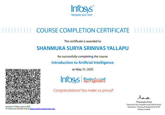 Artificial Intelligence by Infosys